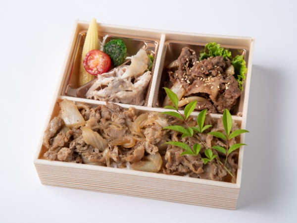 厳選焼肉カルビ＆すきやき重御膳