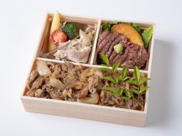 特選黒牛ステーキ＆すきやき重御膳