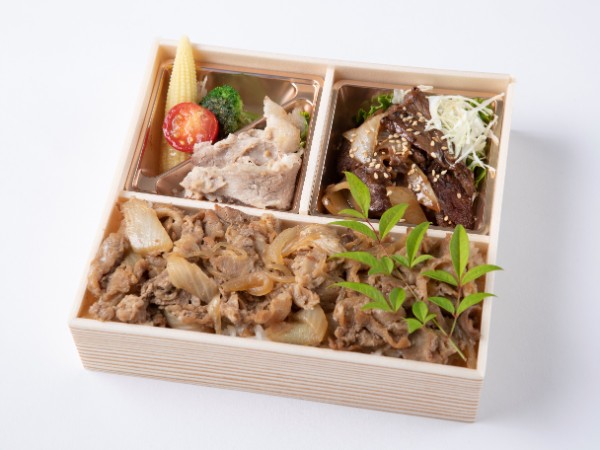 厳選焼肉ハラミ＆すきやき重御膳