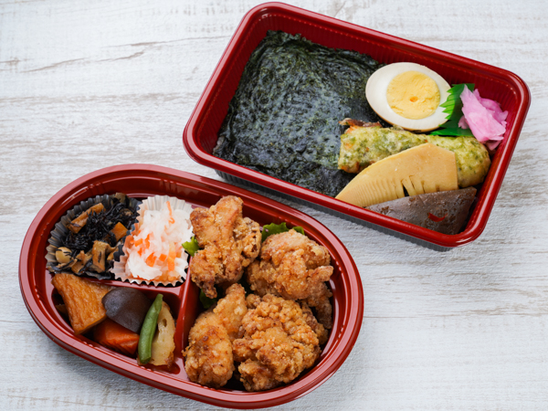 唐揚げ海苔弁当