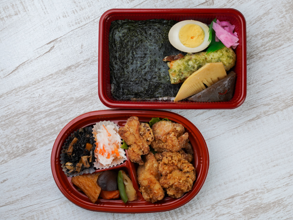 唐揚げ海苔弁当
