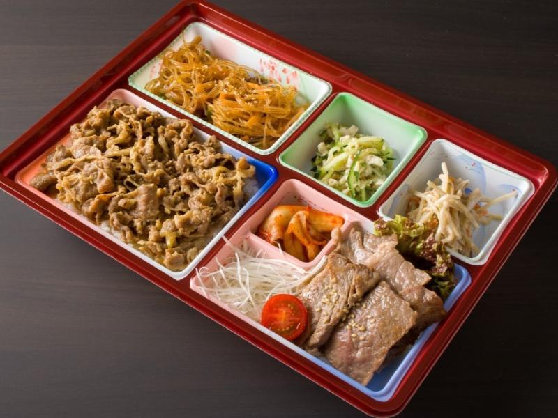 和牛上カルビ（和牛上ロース）と牛めし御膳