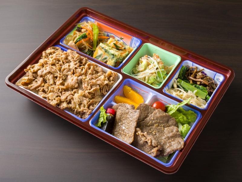 武州和牛上ロースと牛めしナムル御膳