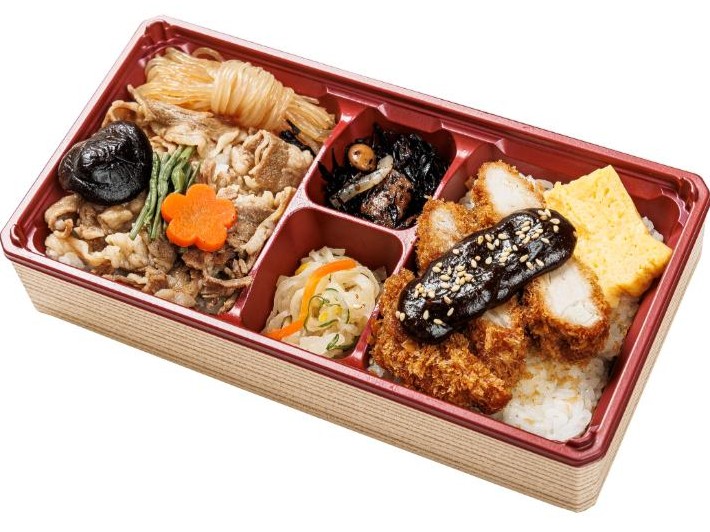 【駅弁】江戸甘味噌カツ牛すき弁当