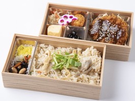 味噌カツと炊き込みご飯の贅沢御膳
