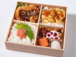 味噌カツと鶏天重・明太子ご飯御膳