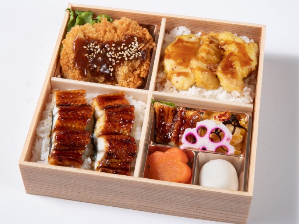 味噌カツと鶏天重・鰻重の贅沢御膳