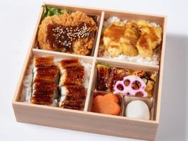 味噌カツと鶏天重・鰻重の贅沢御膳