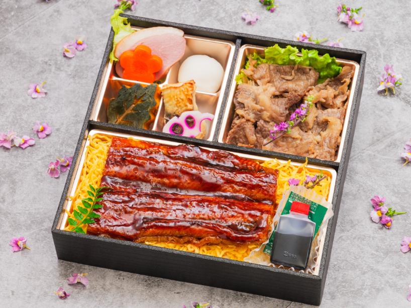 翡翠～特選鰻重(松)と黒毛牛すき焼