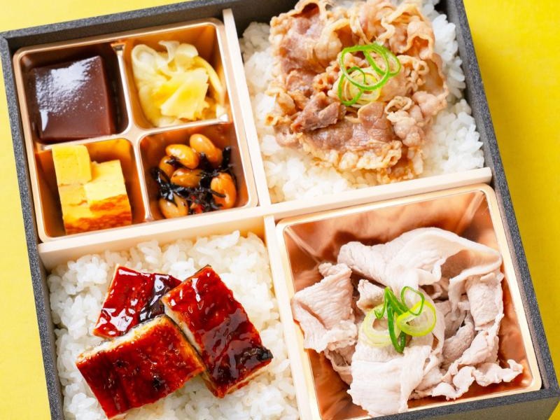 鰻・和牛すき・豚しゃぶのトリプルメイン弁当