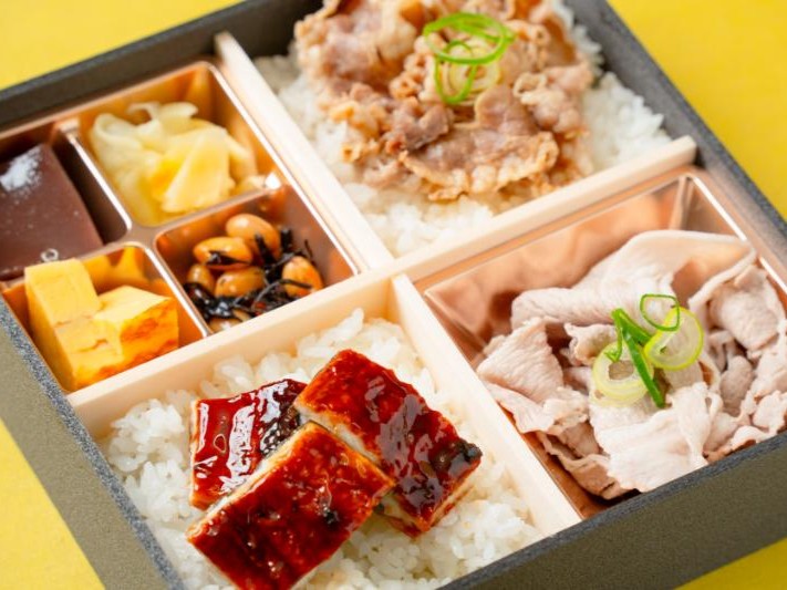 鰻・和牛すき・豚しゃぶのトリプルメイン弁当