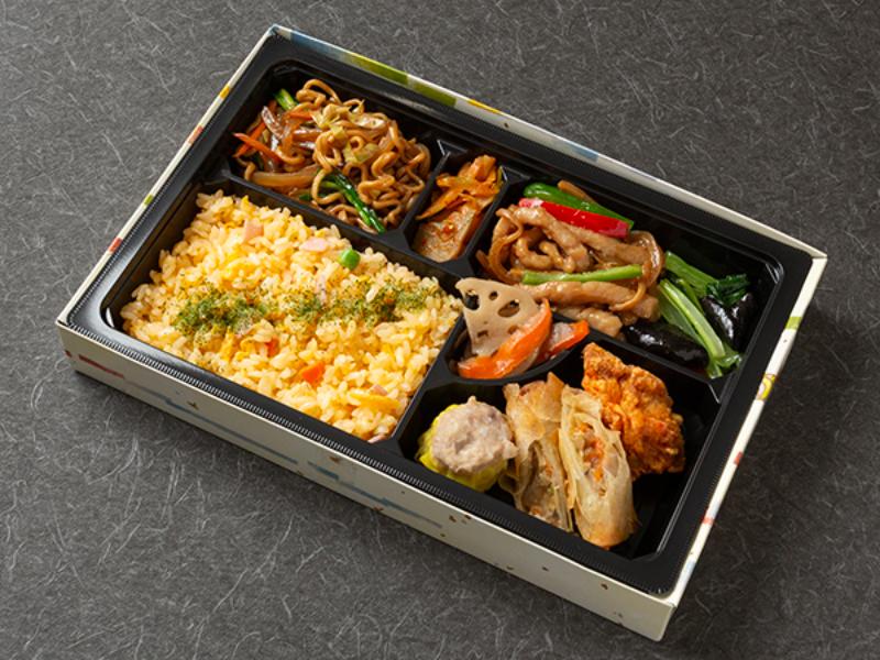 上海焼きそば＆青椒肉絲　中華点心セット