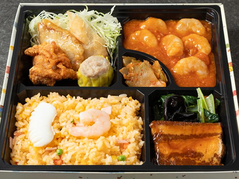 【贅沢】エビチリと豚の角煮　中華点心セット