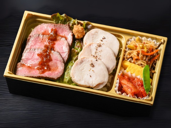 ローストビーフ＆チキン山ワサビ乗せ御膳