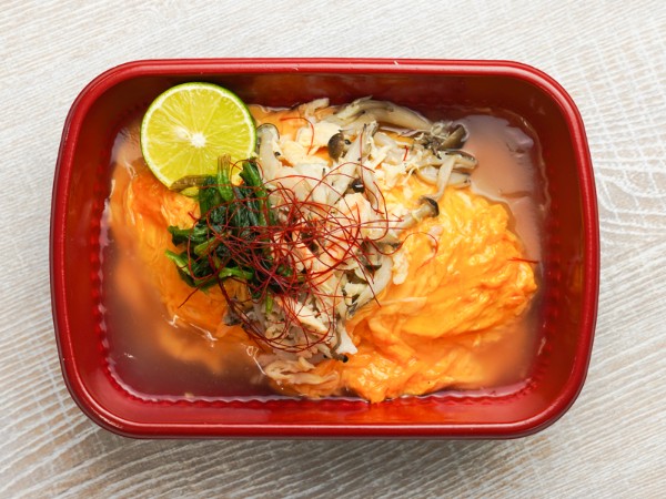 【お弁当デリ限定】オムライス 蒸し鶏ときのこの檸檬塩だれソース