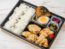 とり天とサバ塩焼き弁当