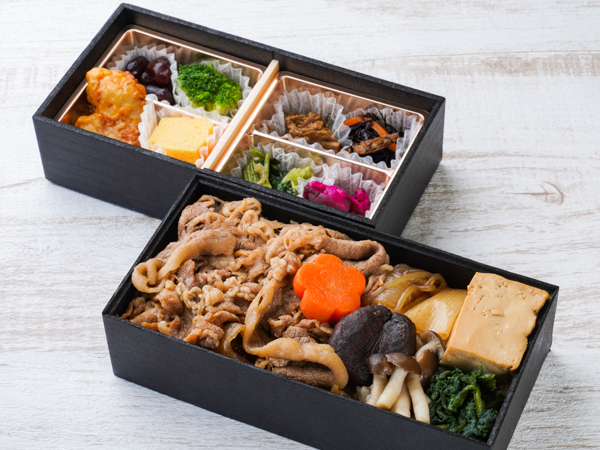 黒毛和牛 すき焼き重の2段弁当
