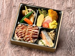 銀鮭と北海道ルスツ産豚肉のステーキ御膳【11月28日お届け分まで】