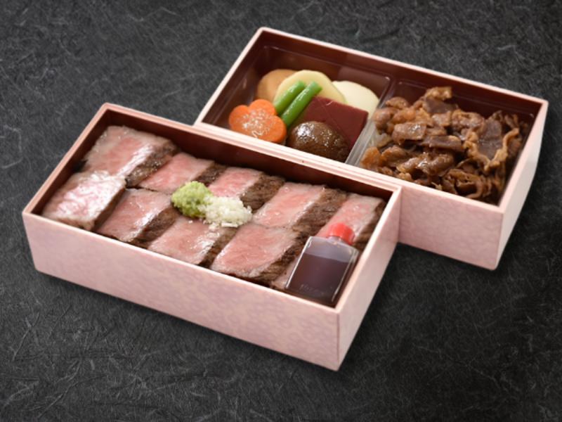 ステーキ重とすき焼きＤＸ弁当