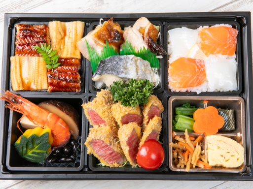 【4種の市松寿司極上御膳】厳選牛カツ