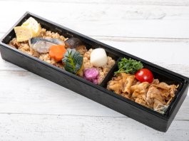 【炊き込みご飯と幽庵焼きの長折御膳】豚焼肉