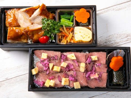 【肉ちらしの2段御膳】鶏の照り焼き