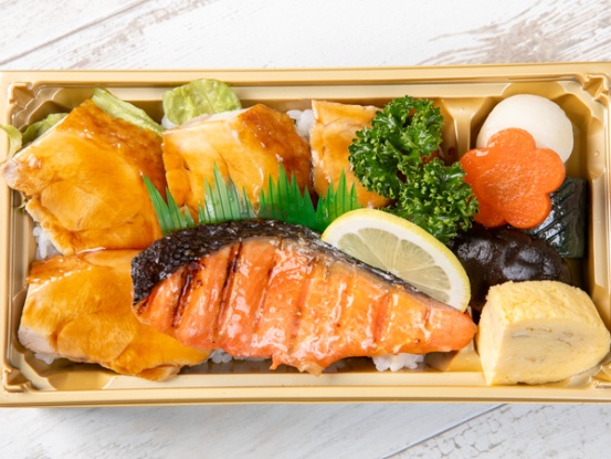 やみつき鶏の照り焼きお重