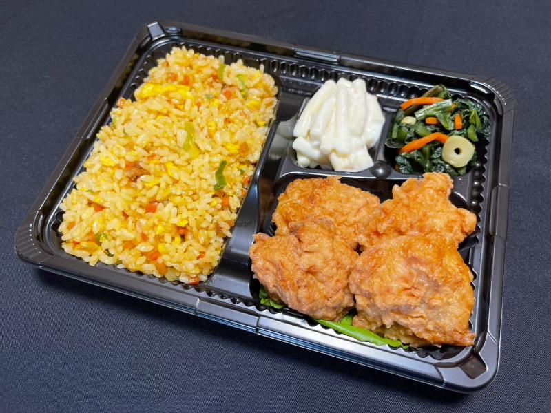 鶏の唐揚げ＆チャーハン