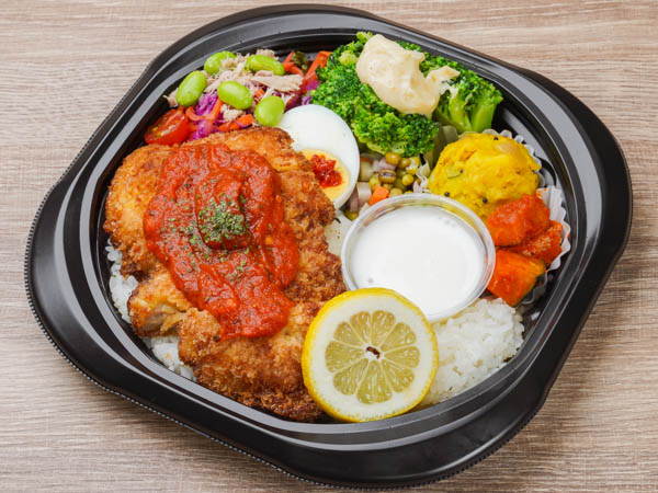 べジ惣菜5種のミラノ風チキンカツレツ弁当