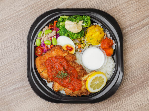 べジ惣菜5種のミラノ風チキンカツレツ弁当