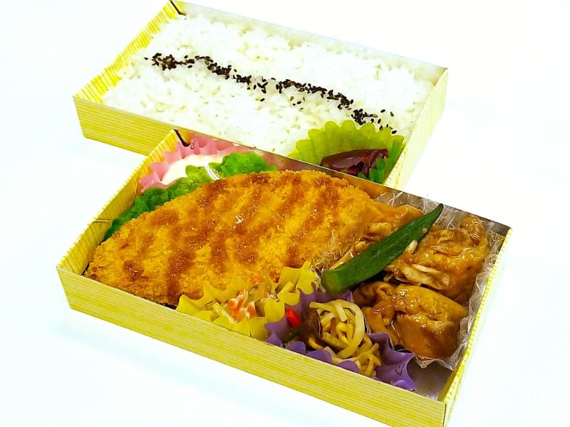 鶏モモ照り焼き×白身魚フライ弁当