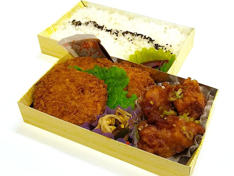 トリプル！とんかつ×油淋鶏×コロッケ弁当