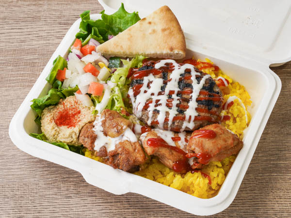 チキン＆ハンバーグオーバーライスコンボ
