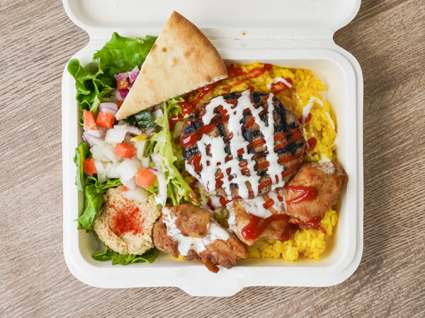 チキン＆ハンバーグオーバーライスコンボ