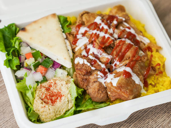 チキン＆ポークチャップオーバーライスコンボ