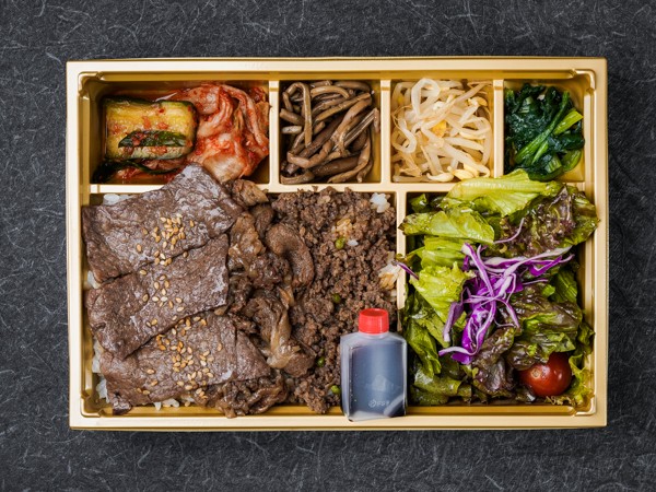 A5和牛上ロースの盛合せ焼肉弁当