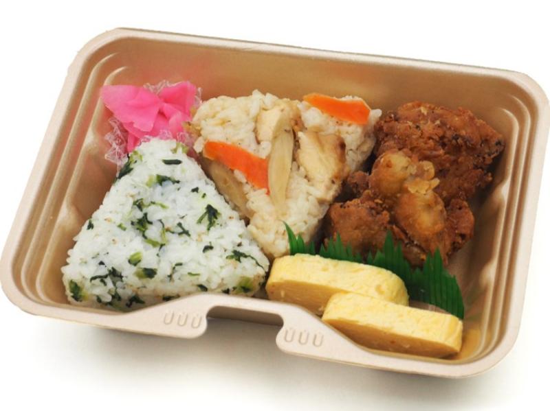 こだわり厳選おにぎり2個おかずセット（高菜ちりめん・厳選鶏五目）