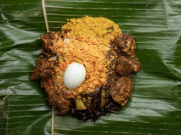 バナナ葉っぱカレー ランプライス（チキン）