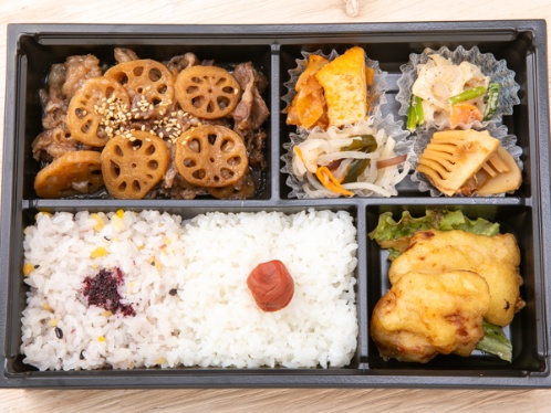 黒毛和牛肉とレンコンの甘辛炒め弁当