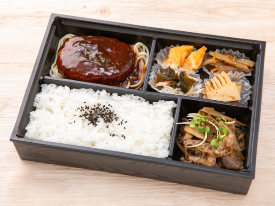 デミグラスハンバーグ＆国産牛肉しぐれ煮弁当