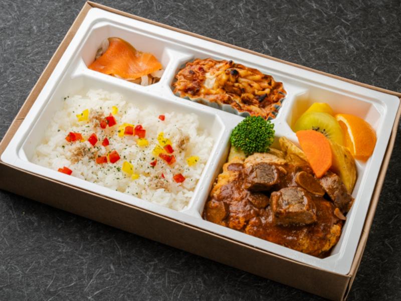 常陸牛入りハンバーグwithバターライス