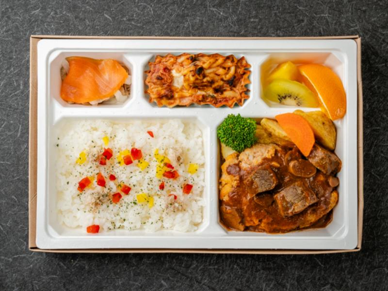 常陸牛入りハンバーグwithバターライス