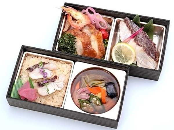 えびす箱 鯛めしと真鯛の岩塩焼き＆季節のお蕎麦（～1月10日納品不可）