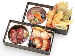 宝玉箱 天ぷらと豪華寿司盛り合わせ2段御膳（～1月10日納品不可）