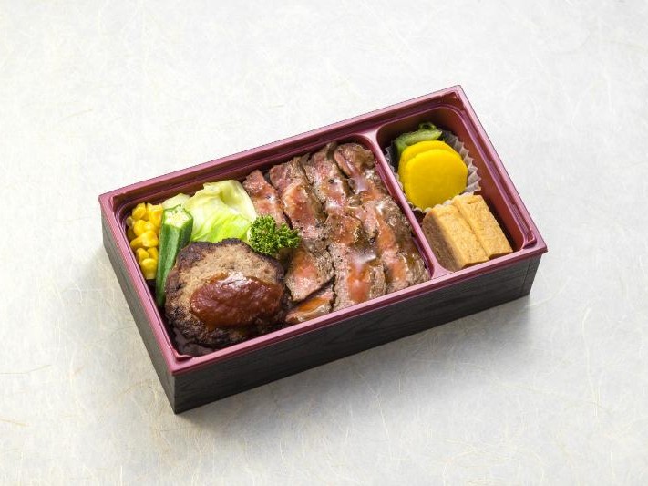 和牛ハンバーグ＆サーロインステーキ重