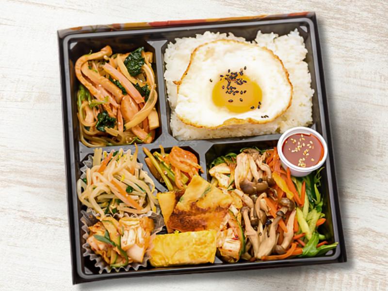 ビビンバとチャプチェ弁当