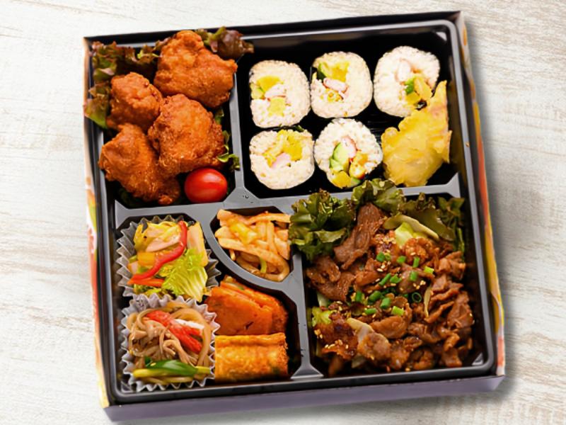 豚プルコギと唐揚げ弁当～キンパ～