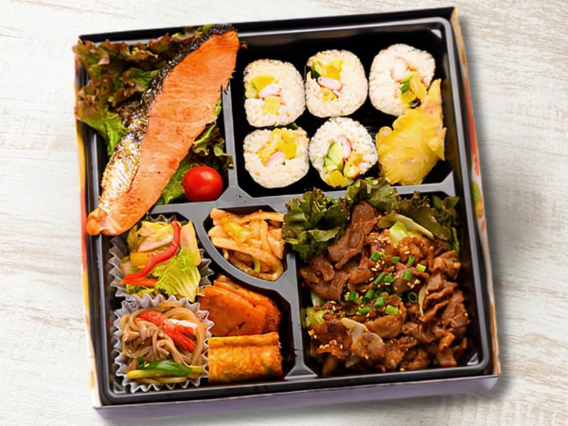 豚プルコギと焼き鮭弁当～キンパ～