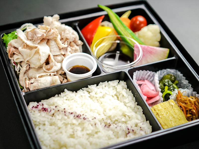 豚しゃぶと季節の温野菜弁当