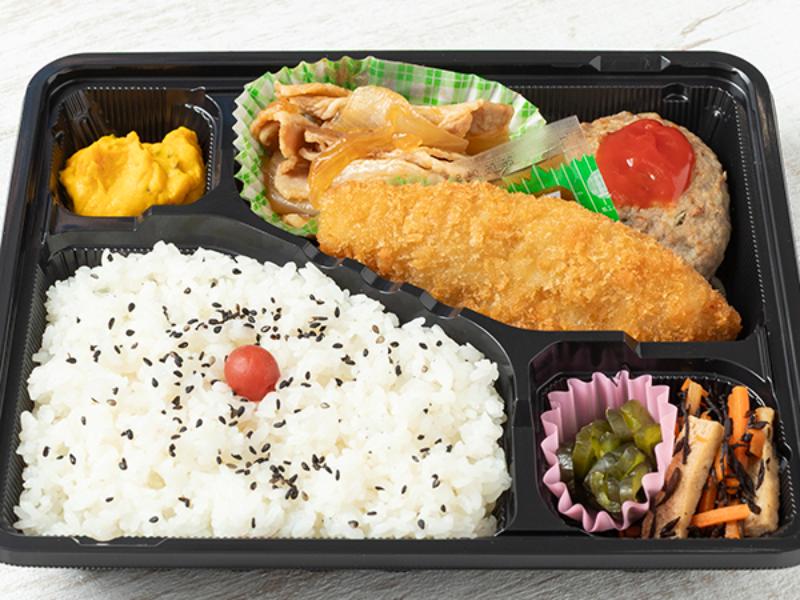 ［5］ハンバーグ焼肉弁当